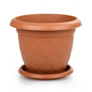 Горшок Капля 37лит Терракот с поддоном D011