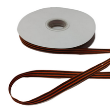 Лента Георгиевская тканевая 1см*50ярд Лента Георгиевская тканевая 1см*50ярд