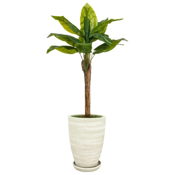 Кашпо уличное Полоски высокое D-39см H-55см