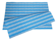 Бумага гофре листами Цветы голубая 50*70см 1149492 1/28шт