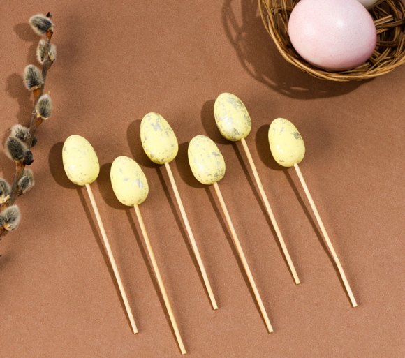 Стикер Яйцо Перламутр 12,5см набор 6шт Цена за набор