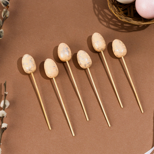 Стикер Яйцо Перламутр 12,5см набор 6шт Цена за набор