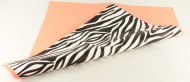 Пленка Листами Матовая Зебра Персиковая 58/58см (1уп/20шт) Цена за лист