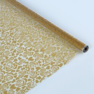 Пленка прозрачная с рисунком Роуз Золото 70см/200гр