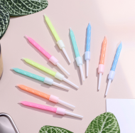 Свечи для торта Неоновые с подставкой 10шт Арт-3119580