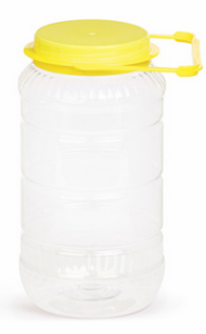 Банка пластиковая 3лит со съёмной ручкой М-493