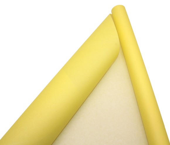 Бумага крафт Однотонная желтый на белом 70см*8,5м