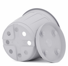 Горшок Дионис 3,6лит Серый с поддоном М-8525 (БАШ)