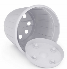 Горшок Дионис 3,6лит Серый с поддоном М-8525 (БАШ)