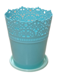 Горшок Ажур 150мм Аквамарин БЕЗ поддонов М-3092 (М-пл)