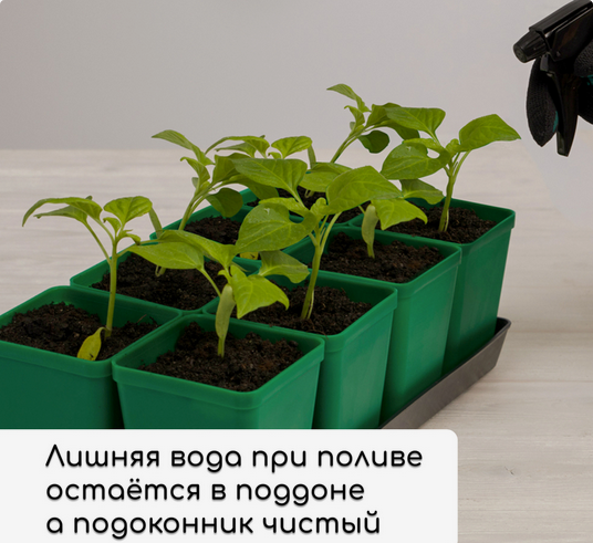 Набор для рассады Greengo стаканы 200мл*18шт + поддон 37×18см Арт-3341026