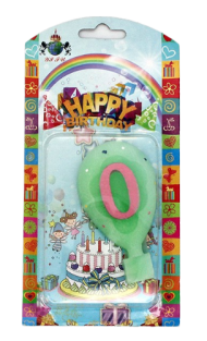 Свеча Цифра 0 Шарик 166749