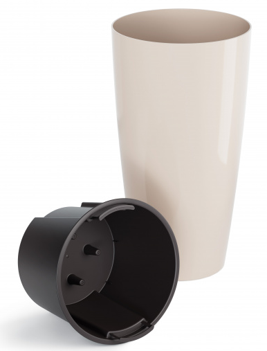 Горшок Рондо 71лит Бежевый (со вставкой 23лит) М-8878 Горшок Рондо 71лит Бежевый (со вставкой 23лит) М-8878