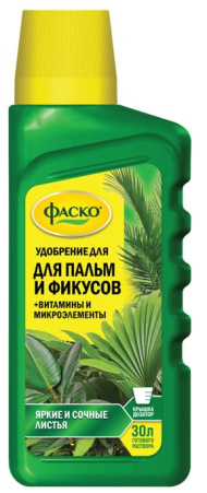 Удобрение Цветочное счастье Пальм и Фикусов 285мл (1уп/9шт) min 3шт