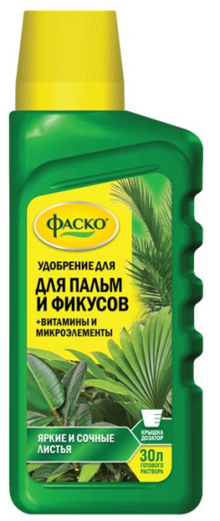 Удобрение Цветочное счастье Пальм и Фикусов 285мл (1уп/9шт) min 3шт