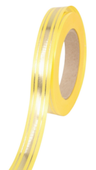 Лента Золот полоса Классика 2см*50ярд Жёлтая РОССИЯ