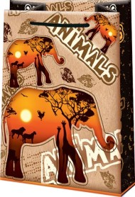 Сумочка пакет картон 180*227*100мм Арт-10-30-145 M