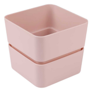 Горшок Фиори 0,45лит Пудровый (с дренажной системой)