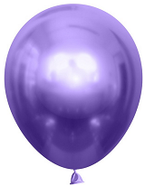 Шар латексный 12/30см хром Фиолетовый 1уп/50шт