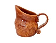 Кашпо Кувшин Шоколадный ЗОЛОТОЕ (D-13см)