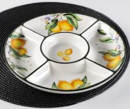 Менажница Доляна Лимон d=26 см 5 ячеек Арт-4826233