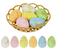 Яйца пасхальные Набор 5см*6шт пенопласт ЦЕНА за НАБОР