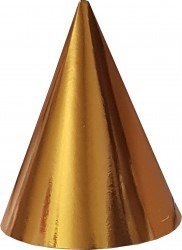 Колпак бумаж Золотой фольгированный (1уп/10шт) 67.020