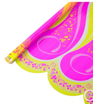 Пленка прозрачная с рисунком Мечта Малиново-Жёлтая 70см/200гр