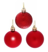 Ёлочное украшение Шары (4см/24шт) Микс Арт-№35