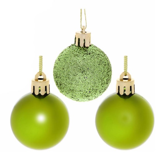 Ёлочное украшение Шары (4см/24шт) Микс Арт-№35