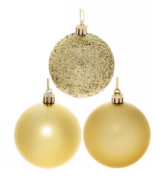 Ёлочное украшение Шары (4см/24шт) Микс Арт-№35