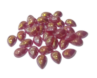 Стразы Сердце Перламутровое для декора КРУПН D-5мм 10гр.