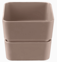 Горшок Фиори 0,45лит Мокачино (с дренажной системой)