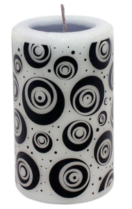 Свеча Интерьерная Чёрная арома медитация Арт-2308