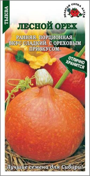 Тыква Лесной орех ЦВ/П (Сотка) 5шт раннеспелый Тыква Лесной орех ЦВ/П (Сотка) 5шт раннеспелый
