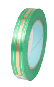 Лента Золот полоса Классика 2см*50ярд Зелёный РОССИЯ