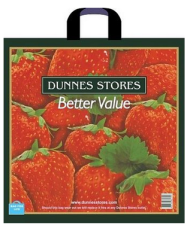 Сумочка пакет п/э петлевидная ручка 450*450мм Клубника Арт-51739