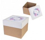 Коробка WITH LOVE крафт L18см W18см H15см