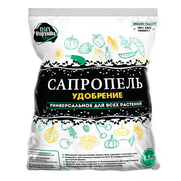 Удобрение Сапропель 1,5кг BioGryadka (1уп/15шт) min 3шт