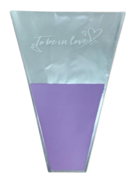 Конус рис/рис 40/50 To be in Love Сиреневый светлый (1уп/50шт) Цена за лист