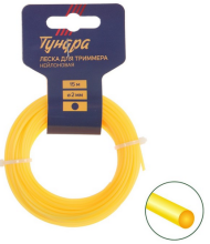 Леска для триммера Тундра 2мм*15м сечение Круг Арт-5443146