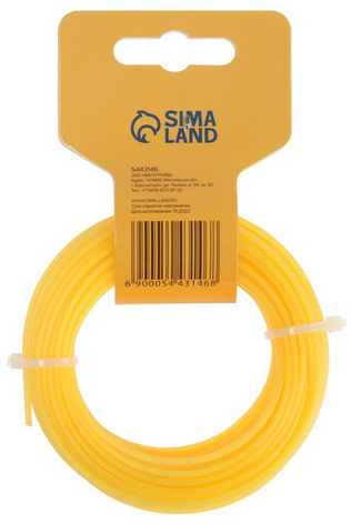 Леска для триммера Тундра 2мм*15м сечение Круг Арт-5443146