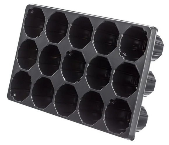 Палета для рассады круглые 15 ячеек 525мл (540*325мм)