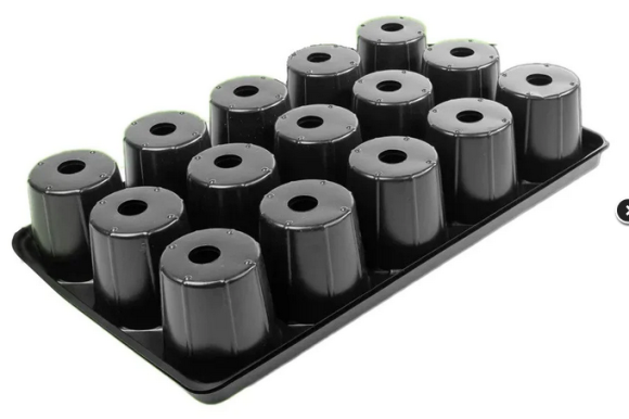 Палета для рассады круглые 15 ячеек 525мл (540*325мм)