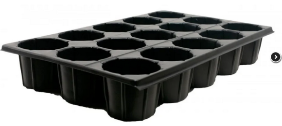 Палета для рассады круглые 15 ячеек 525мл (540*325мм)