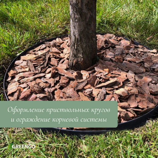 Лента Бордюрная гофрированная 20см*9м Комфотр Greengo Жёлтая Арт-5651229