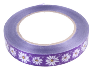 Лента Ромашки 2см*50ярд Фиолетовая