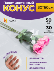 Конус прозр/прозр 30/60 Алиса (1уп/50шт) Цена за 1шт