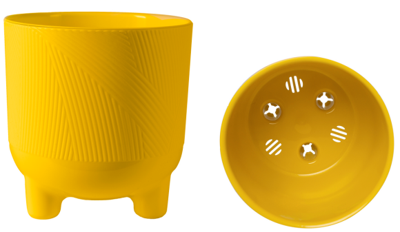 Горшок на ножках Фита 4,3лит Медовый D-19см (с дренажной системой) Горшок на ножках Фита 4,3лит Медовый D-19см (с дренажной системой)