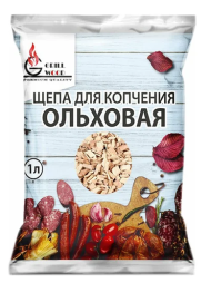 Щепа для Копчения Ольховая 1лит GRILL WOOD (1уп/45шт) min 1шт